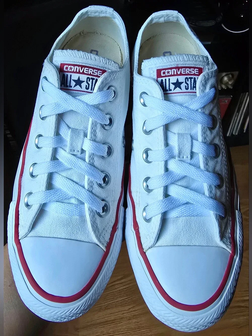 Sz 4 Men's/6 Women's CONVERSE CTAS WHITE LOW Casual Shoes - Picture 2 of 8